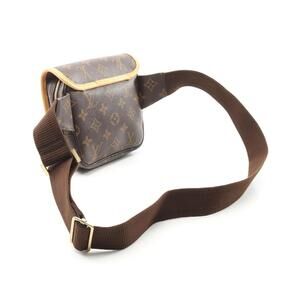 Louis Vuitton Bosphore Monogram Bum Bag Waist Body Leather Brown